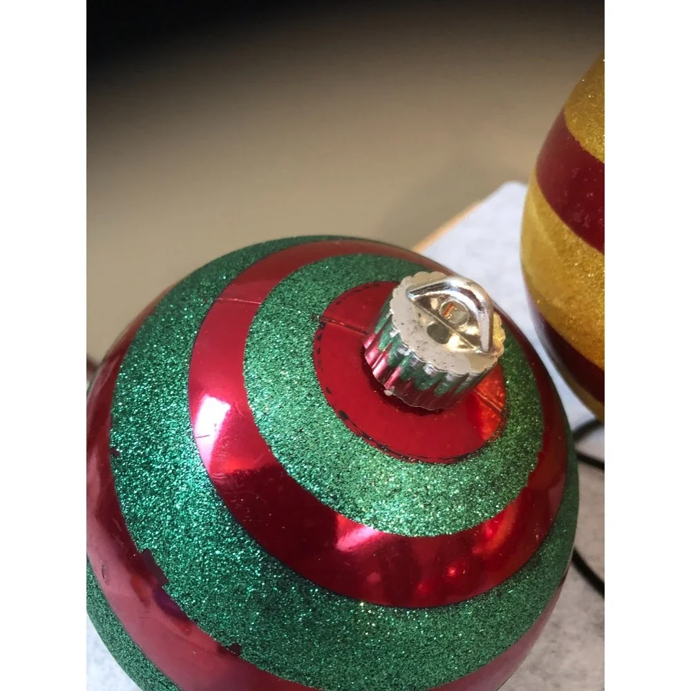 Lot of 7 ~ Miscellaneous Jumbo Christmas Ornaments